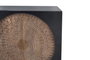 GINER Y COLOMER Mueble TV de madera de mango y metal Nogal oscuro